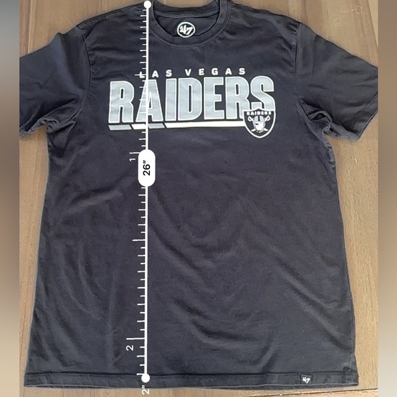 47 Men’s Raiders Tshirt black size small - Picture 3 of 7